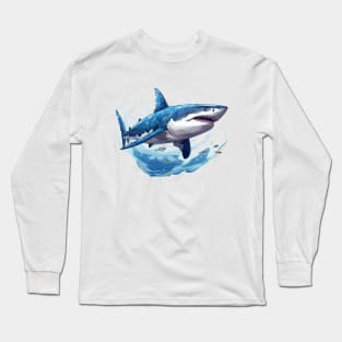 Blue Shark Long Sleeve T-Shirt